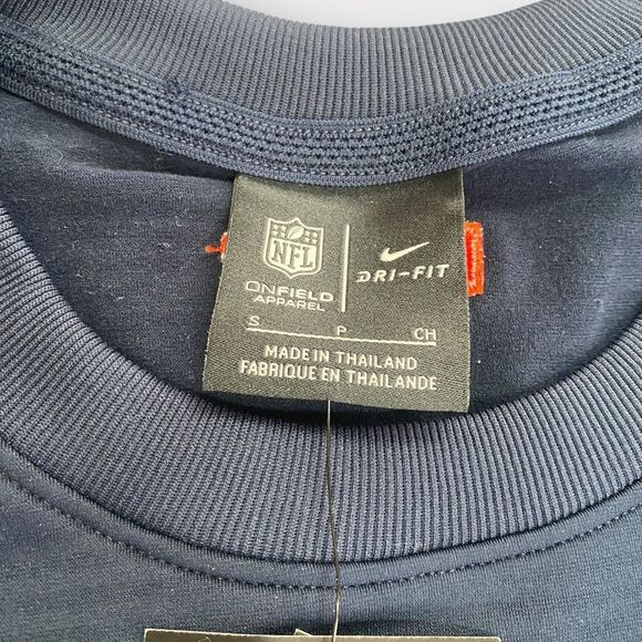 Nike Chicago Bears NFL Football On Firld Dri Fit Long Sleeve Pullover Top size S - Picture 8 of 10
